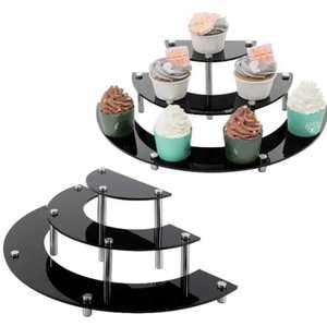 Wooden Cake Stand Dessert Display Plate Cupcake Holder Wedding <b>Birthday</b> Party Rustic Kitchen <b>Table</b> Elegant Decor - Product Image 4