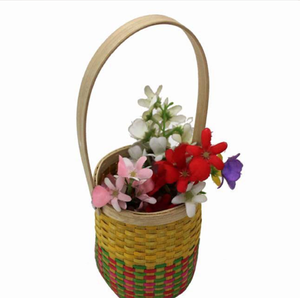Luxury Simple Tapered Cylindrical Handwoven Bamboo <b>Kitchen</b> Storage Organizer Basket Hanging Functionality for Hotel Use - Product Image 2