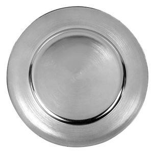 Plato de presentación plateado de 13 pulgadas con diseño floral, para restaurantes, vajilla, plato decorativo para servir, precio económico en oferta. - Product Image 3