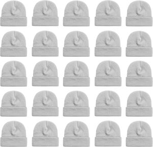 Gorro de lana 100% de alta calidad, unisex, blanco, cómodo y cálido. - Product Image 5