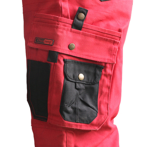 Pantalones de Seguridad Fluorescentes con Tirantes, Overoles con Cinta Reflectante, Ropa de Trabajo de Alta Visibilidad para Hombre, Overoles Resistentes con Tirantes - Product Image 3