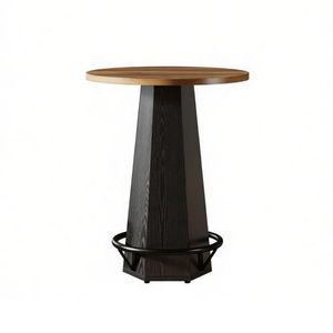 Tavolo da Bar Moderno Minimalista in Legno per Casa, Feste, Hotel e Spazi Esterni - Product Image 2