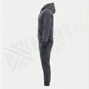 Survêtement en velours de haute qualité personnalisé pour hommes, vêtements de sport en velours, survêtement en molleton de luxe pour hommes, survêtements pour hommes - Product Image 3