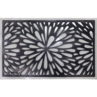 Tapis de porte en caoutchouc noir de qualité supérieure Tapis de porte antidérapants pour la maison et la salle de bain Entrée au prix de gros