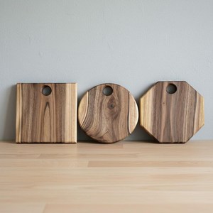 UO Creative Design Irregular Shape Solid <b>Black</b> Walnut Wood Cutting Serving Chopping <b>Board</b> with Handle for Steak Meat Charcuterie - Product Image 5