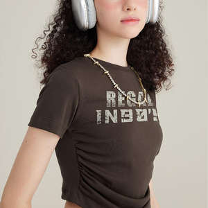 Camiseta con estampado gráfico estético |   Corte Holgado Extra Grande |   Ropa Urbana Vintage con Lavado Mineral Desgastado. - Product Image 3