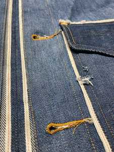 Men's Denim <b>Jacket</b> Workwear Style Stand Collar Regular <b>Fit</b> 100 Cotton Washed Blue Breathable Autumn Outerwear - Product Image 2