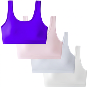 Sujetador Deportivo para Mujer, Soporte Medio, Transpirable, para Yoga, Color Sólido, Spandex, Poliéster, Tirantes No Ajustables - Product Image 3
