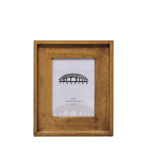Artizon Studio Custom Luxury 4x6 Natural Wood Eco-friendly Rectangle Tabletop Vertical Photo <b>Frame</b> Customized Logo Digital - Product Image 1