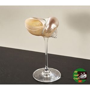 Tasses en coquillage faites à la main de luxe pour la présentation de cocktails lors de mariages et accessoires décoratifs inspirés de l'océan - Product Image 5