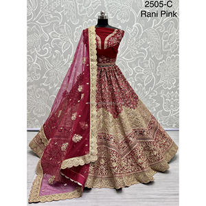 Nupcial Indio Desgaste Terciopelo Colecciones Para Novia Con Zarkhan Trabajo Por Fabzone - Product Image 2