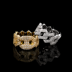 Meilleur Bijou de Fête Unisexe Personnalisé Style Hip Hop en Argent Sterling 925 avec Diamant Moissanite Taille Ronde Brillante et Micro-Incrustation - Product Image 2