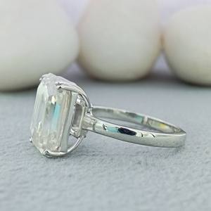 Joyería de Lujo para Mujer, Anillo de Compromiso y Boda con Diamante Cultivado en Laboratorio de 2 Quilates, Oro Sólido de 14K, Corte Clásico, Certificado IGI, VVS - Product Image 3