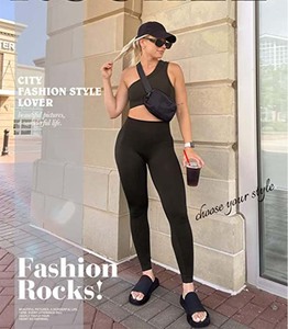 Conjunto de yoga de un solo hombro para mujer, leggings de cintura alta, sujetador deportivo sin costuras, ropa deportiva para entrenamiento y fitness - Product Image 6
