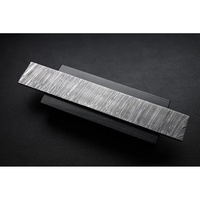Couteau Ahmad Fabric à lame pointue de 12 pouces en acier Damas à motif flamme, avec manche en acier Damas, épaisseur de 3 mm, modèle vierge personnalisé