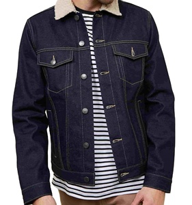 Ventes en gros de vestes en jean pour hommes, nouvelle conception, en coton, à manches longues, unies, style motard, à prix de gros - Product Image 4