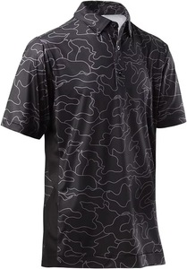 Wholesale Knitted Polyester Spandex Fabric Custom Logo Printing 4 Way <b>Stretch</b> Quick Dry Slim Fit Golf Short Sleeve T-Shirt <b>Men</b> - Product Image 3