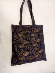 Bolsos de Mano Personalizados al por Mayor con Logotipo Impreso en Lona Azul Marino, Cierre de Cremallera, Bordado, Bolsos Artesanales para Mujer - Product Image 2