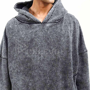 Nouveau design, survêtement d'hiver décontracté à capuche, imprimé délavé à l'acide, 100% coton respirant, séchage rapide, anti-boulochage, haute qualité - Product Image 4