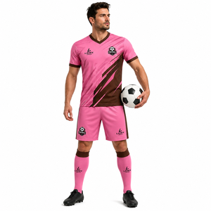 Tenue de football personnalisée professionnelle pour équipes de soccer, ensemble maillot et short personnalisés pour hommes et jeunes, kits de vêtements de sport - Product Image 2