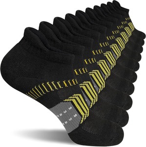 Men's Ankle <b>Socks</b> Breathable Knitted Sports Geometric Pattern White Gray <b>Black</b> Summer Wear - Product Image 3