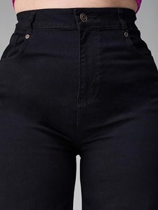 Women's <b>Boot</b> Cut Vintage Casual Denim Jeans-Eco-Friendly Washable Color Fade Proof Knee-Length Chic Office Wear - Product Image 6