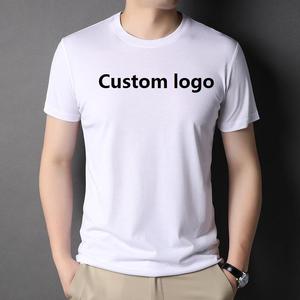 Nouveau T-shirt blanc uni à col rond et manches courtes pour homme – Vente en gros usine - Product Image 2