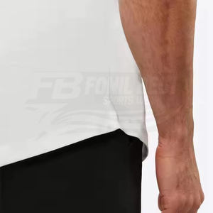 Camiseta Casual para Hombre de Alta Calidad con Dobladillo Curvo, Sin Arrugas, de Poliéster, con Etiqueta Personalizada, Diseño Liso, Tejido de Punto - Product Image 6