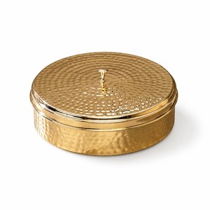 Boîte à masala en laiton avec logo personnalisé, fabrication artisanale indienne, organisateur de rangement pour épices avec cuillère, cadeau de cuisine, fabricant en gros pour restaurants - Product Image 6