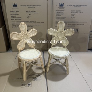 Chaise pour enfants en rotin faite à la main pour la location d'événements de mariage, la décoration de fêtes d'anniversaire, la photographie, vente en gros - Product Image 2