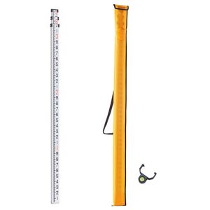 Bâton de nivellement télescopique en aluminium de 9 pieds/10 sections, 3 sections, avec échelle double face de 1/10 pied, instrument en alliage - Product Image 1