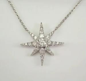 Colgante de Moissanita Real de Corte Redondo de 2.50 Quilates en Plata de Ley 925 - Product Image 3