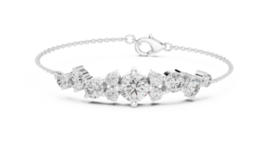 AFFORDABLE 3.0CT LAB GROWN CUT DIAMOND RHODIUM PLATED LUXURY BRACELET <b>SET</b> 18KT SOLID ROSE <b>GOLD</b> for ENGAGEMENT DAILY/OFFICE WEAR - Product Image 5