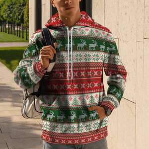 Sudadera Premium de Felpa 100% Algodón, Ecológica, para Invierno y Navidad, con Estampado de Muñeco de Nieve Personalizado, Unisex - Product Image 4