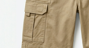 Pantalones Chinos de Lona Gruesa para Hombre, Cintura Media, Bordados, Personalizados, Pierna Recta, Cierre de Cremallera, Frente Plano, Casuales, Servicio OEM - Product Image 3
