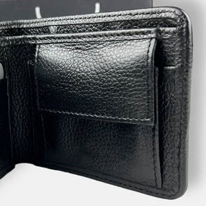 Portefeuille en cuir de vachette véritable fait main pour homme, portefeuille fin à rabat en cuir à poils, cuir de haute qualité premium - Product Image 6