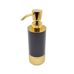 Distributeur de lotion en métal noir et or, rechargeable, pompe à savon pour les mains, idéal pour les hôtels, les salles de bain et l'usage quotidien à la maison, en provenance d'Inde - Product Image 2