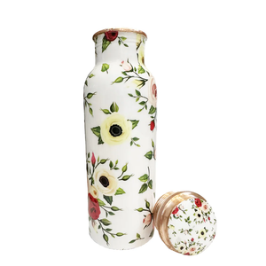 Botella de Cobre Grande Hecha a Mano, Lujosa y Elegante, Superventas, para Bebidas, Capacidad de 500 ml, para Beber Agua Directamente, 99% Cobre - Product Image 4