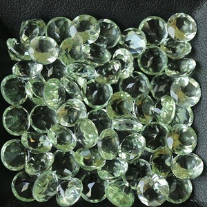 Gema de Amatista Verde Natural, Corte Redondo Facetado, 5mm-15mm, Piedra de Amatista Suelta, Precio al por Mayor para Fabricación de Joyería - Product Image 4