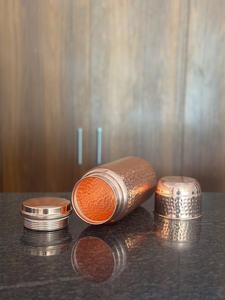 Hammered <b>Copper</b> Water Bottle With <b>Screw</b> Cap Hand Made Vintage Style Portable Home Use Drinkware Best gifts <b>copper</b> water bottle - Product Image 5