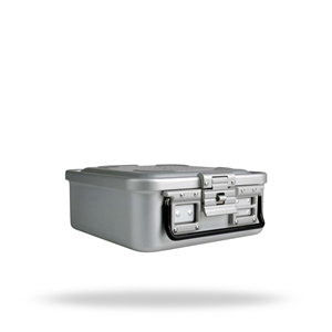 Contenedor de Esterilización de Tamaño Medio, Caja de Almacenamiento de Instrumentos Quirúrgicos de Aluminio, Estuche para Autoclave Médico - Product Image 1