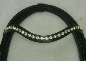 Suministro Directo de Fábrica: Brida de Cuero Weymouth con Frontal de Cristal y Riendas Dobles de Cuero, Disponible con Calidad y Precio de Exportación - Product Image 6