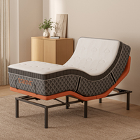Sommier de lit électrique inclinable moderne en métal avec fonction massage, pour usage hôtelier, tailles Twin XL et King