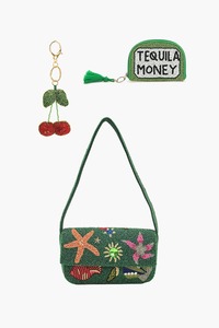 Bolso de Mano Tipo Clutch con Cuentas de Algodón Estilo Bohemio, Hecho a Mano, con Cierre, Gran Capacidad, para Eventos Nocturnos y Bodas - Product Image 6