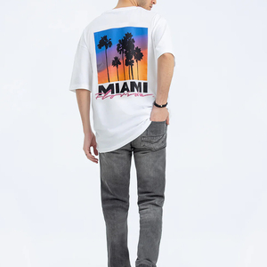 เสื้อยืดพิมพ์ลายพรีเมียมสำหรับผู้ชาย เนื้อผ้านุ่ม 100% คอตตอน แห้งเร็ว สไตล์สตรีทแวร์ แขนสั้น ผลิตตามสั่งจากโรงงานโดยตรง - Product Image 4