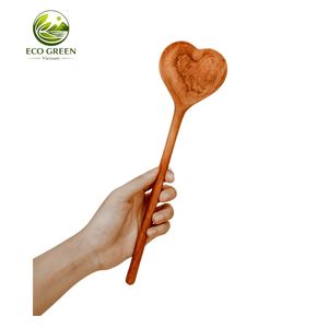 Made With <b>Love</b> Engraved Wooden Heart Spoon Home Decor & Gifts Engrave Logo As Requested - Product Image 1