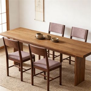 4 Sedie da Pranzo Marroni per Cucina e Soggiorno - Product Image 1