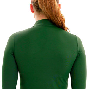 Combinaison de compression tricotée rouge pour femme, longue, respirante, anti-transpiration, en spandex et polyester, taille haute, séchage rapide - Product Image 4
