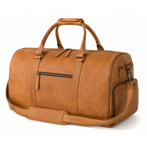 Sac de sport en cuir premium, sac de voyage durable avec grand espace de rangement pour les voyages, les entraînements, la remise en forme et les escapades de week-end - Product Image 1