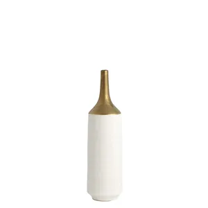 Designer Handmade Iron Flower <b>Vase</b> Coastal Design Eco-Friendly Tabletop Luxury Minimalist Decorative Interior Styling - Product Image 1